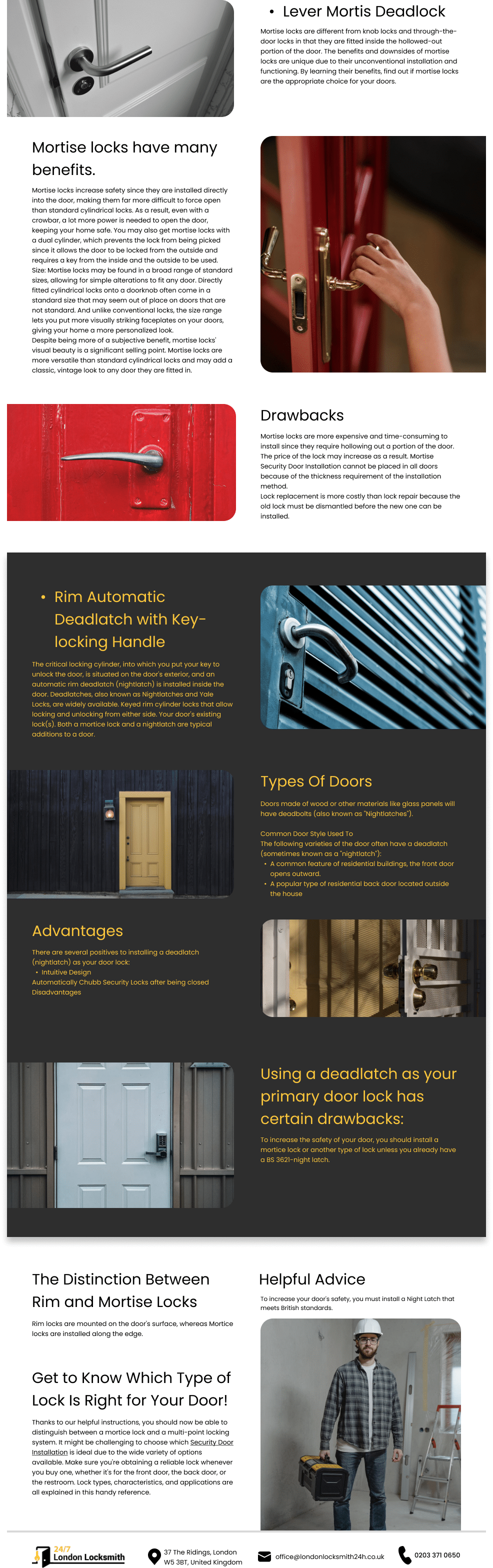 door lock infographic