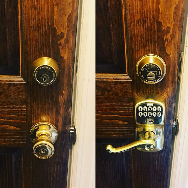 Door-Lock-upgraded-into-a-Electronic-Lock