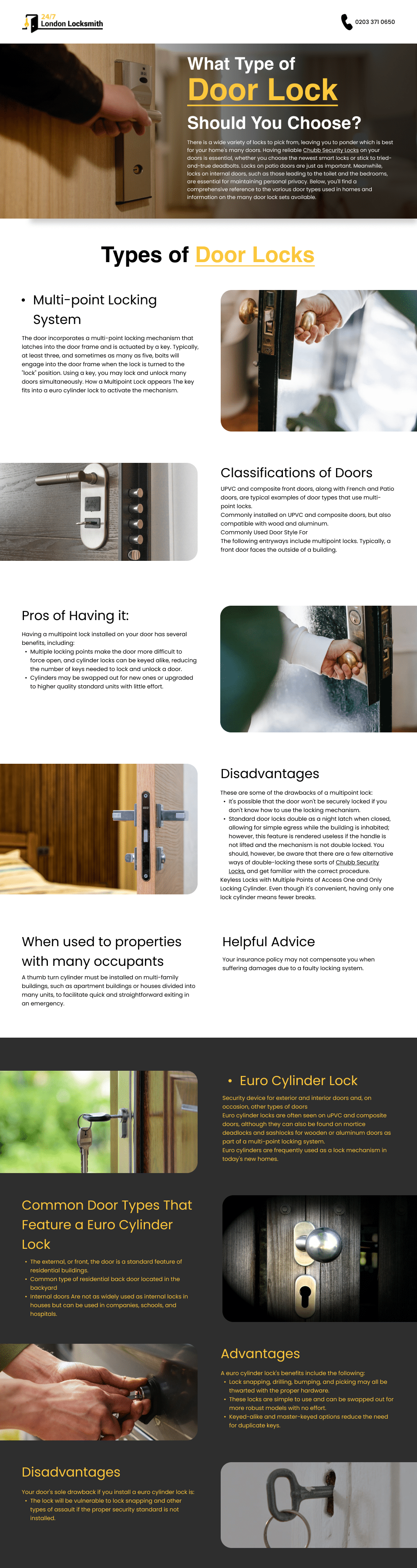 door lock infographics