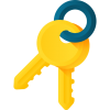 Yellow-key-icon